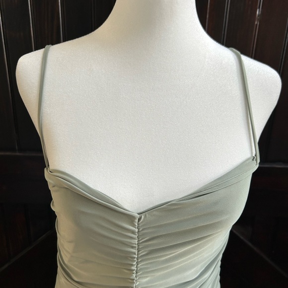 Sabora Strapless Ruched Dress in Soft Cream - Picture 4 of 5